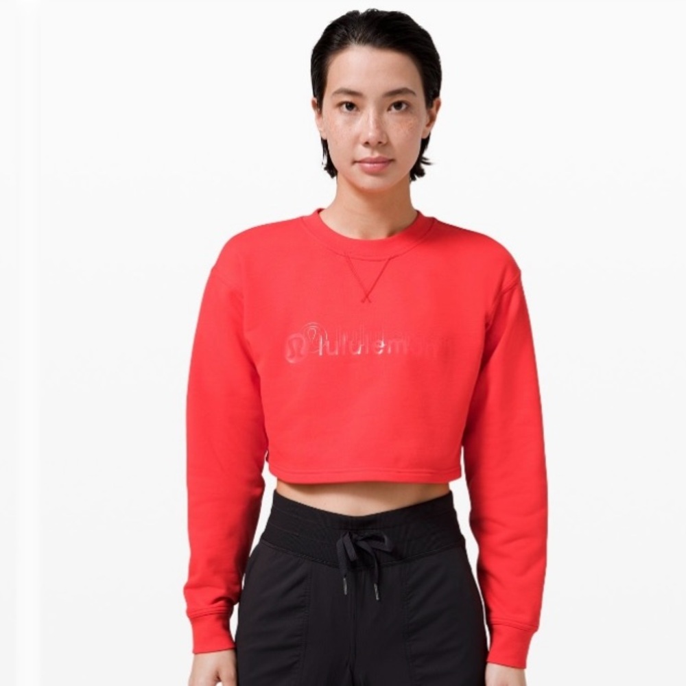 Lululemon All Yours Cropped Crew – Lunar New Year - Love Red | Limited Edition